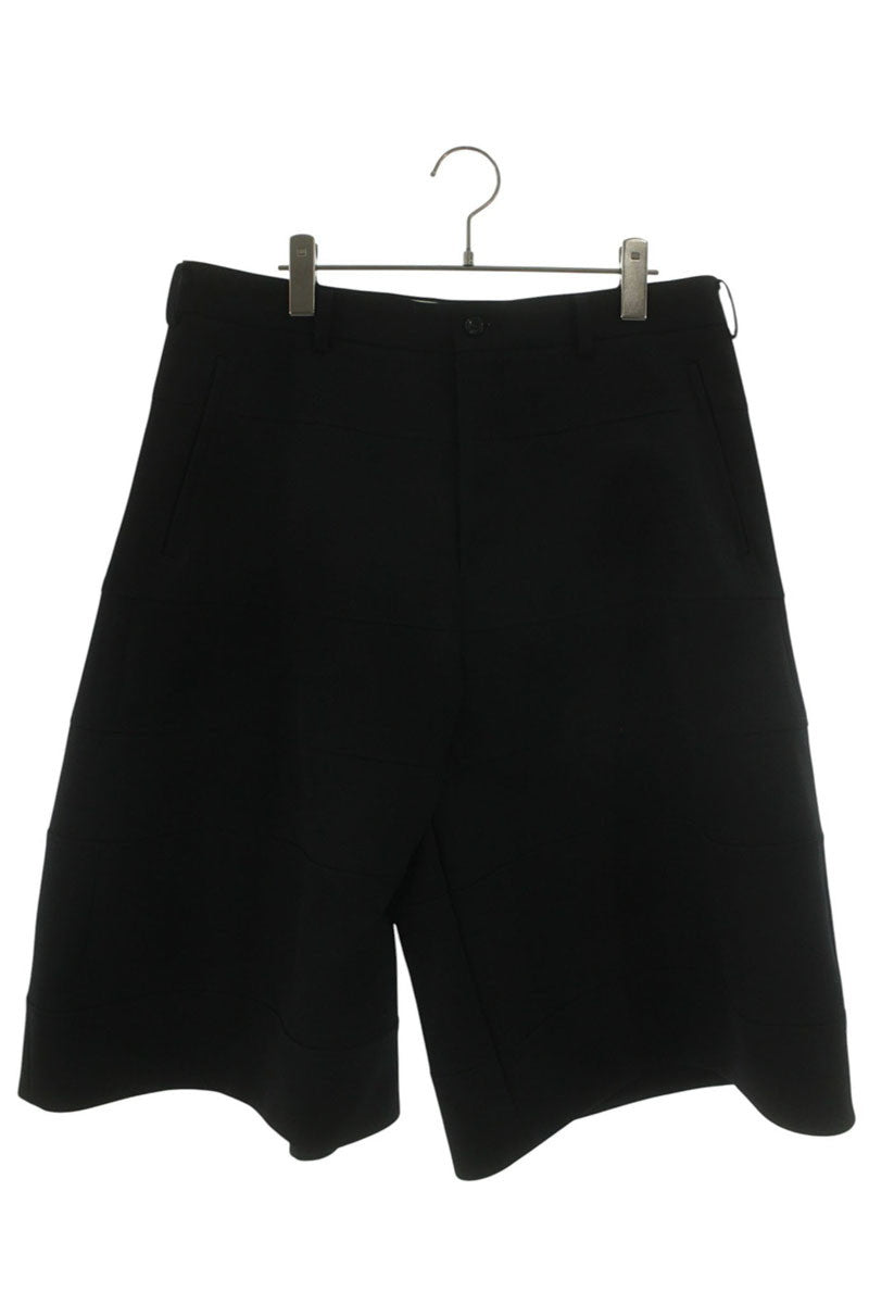 COMME des GARCONS HOMME PLUS Loose Wool Shorts Black Size 34