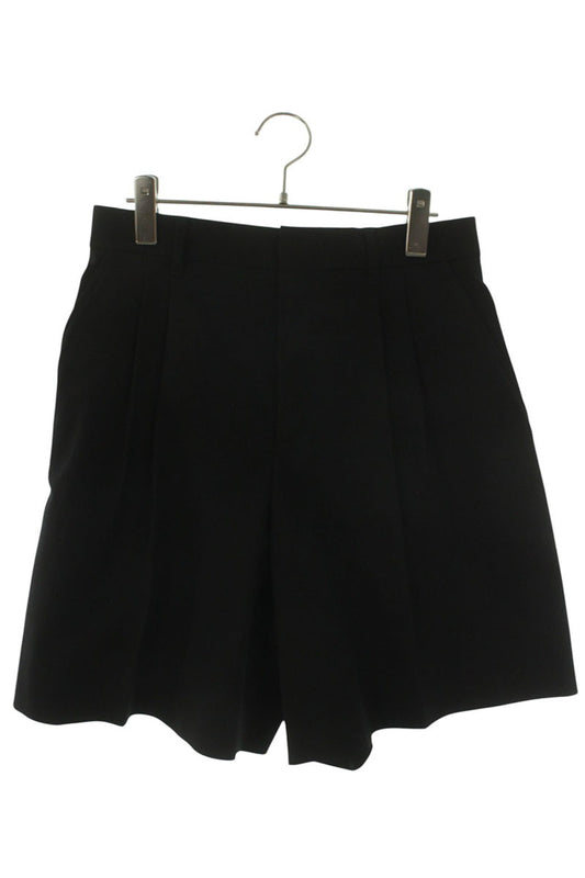 DIOR Back Logo Embroidered Cotton Blend Shorts Black Size 32
