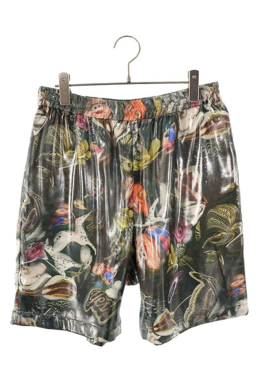 ACNE STUDIOS Graphic Print Polyester Shorts Gray Size 33