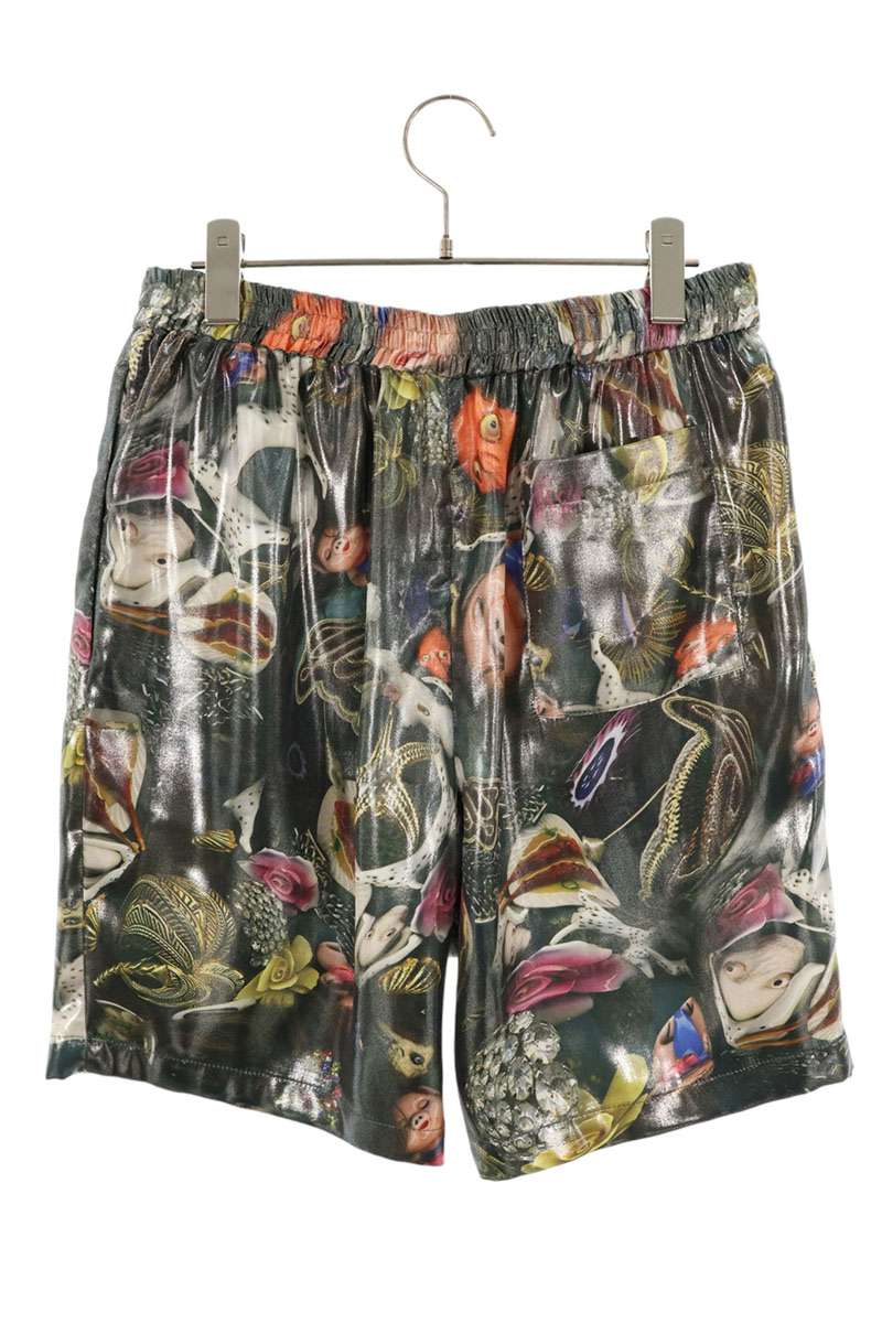 ACNE STUDIOS Graphic Print Polyester Shorts Gray Size 33
