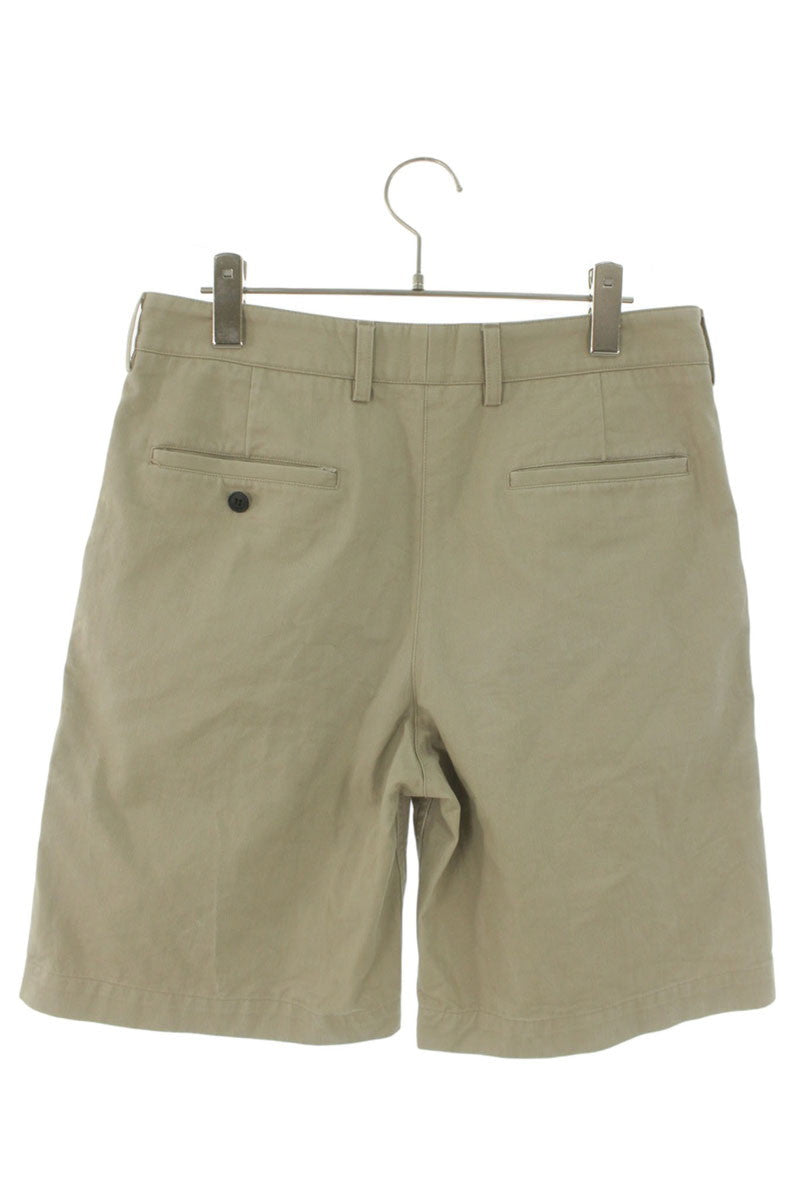 SAINT LAURENT PARIS Faded Cotton Shorts Beige Size 32