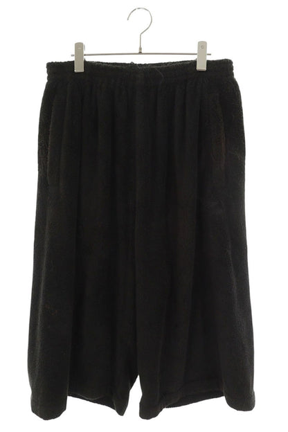 BALENCIAGA Black Terry Cloth Shorts Size 28