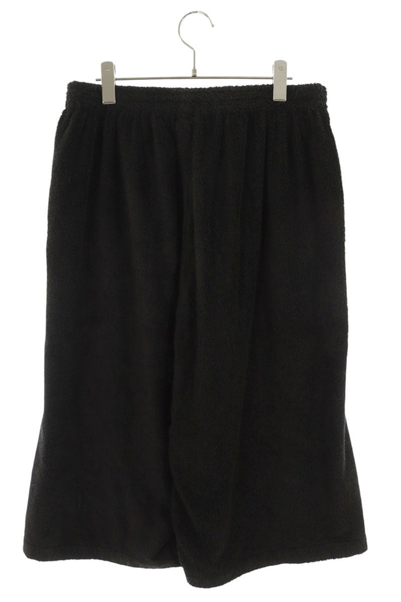 BALENCIAGA Black Terry Cloth Shorts Size 28