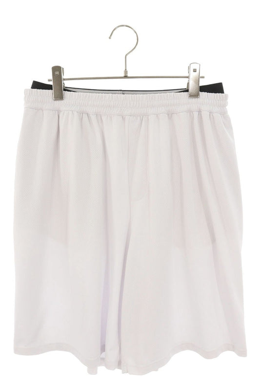 BALENCIAGA Waist Logo Mesh Shorts White Size 34