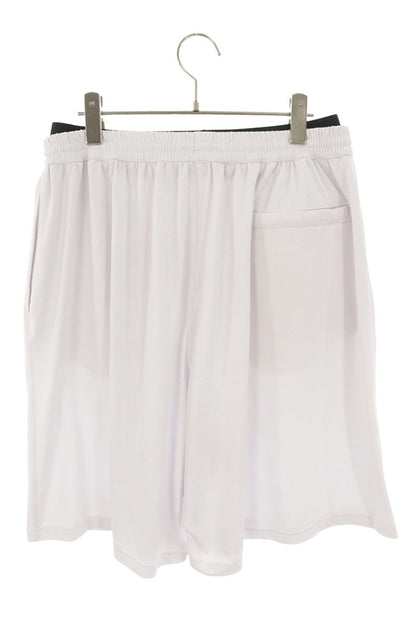 BALENCIAGA Waist Logo Mesh Shorts White Size 34