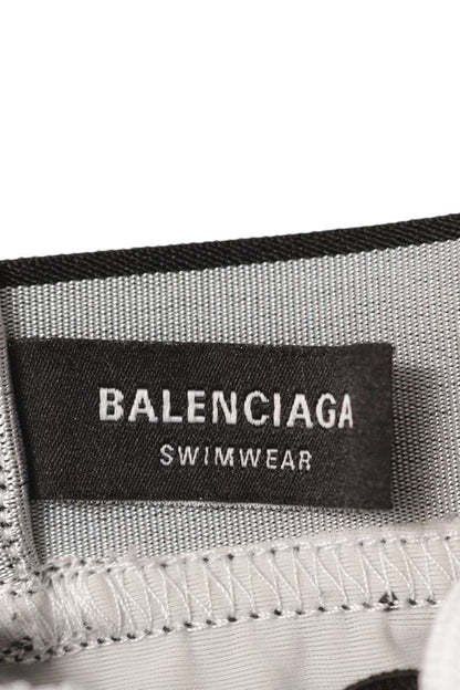 BALENCIAGA Waist Logo Mesh Shorts White Size 34