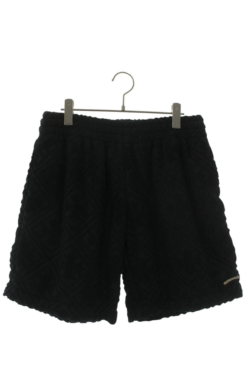 Chrome Hearts CH Plus Allover Terry Shorts Black Size 30
