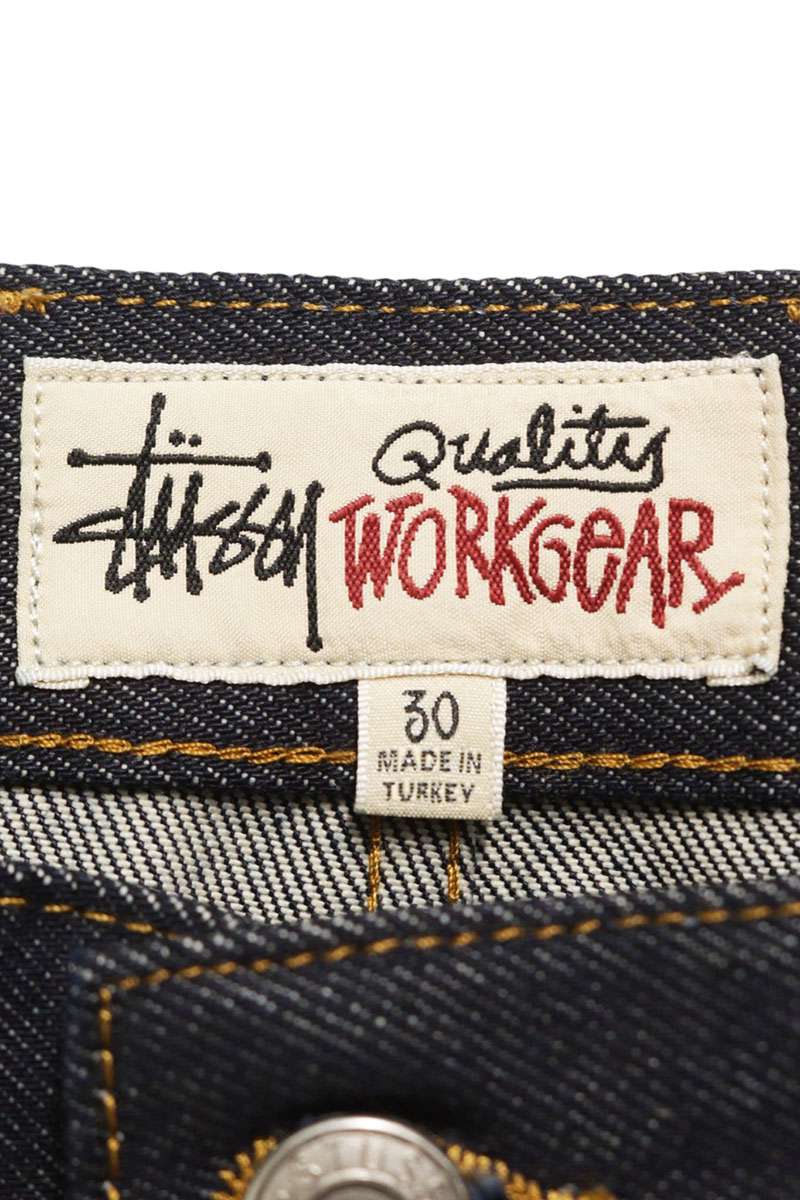 STUSSY 25SS Cotton Denim Shorts Indigo Blue Size 30