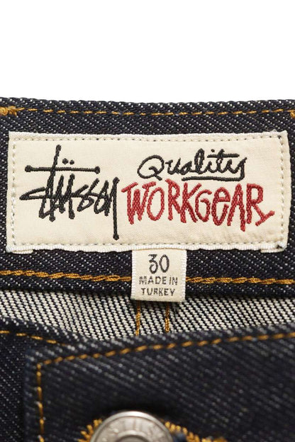 STUSSY 25SS Cotton Denim Shorts Indigo Blue Size 30