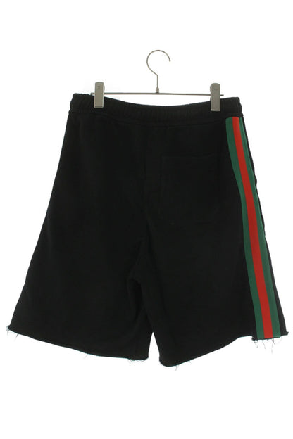 GUCCI 21SS Web Stripe Cotton Sweat Shorts Size S