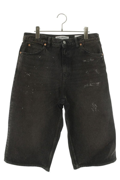 OUR LEGACY SS26 Black Washed Denim Shorts Size 33
