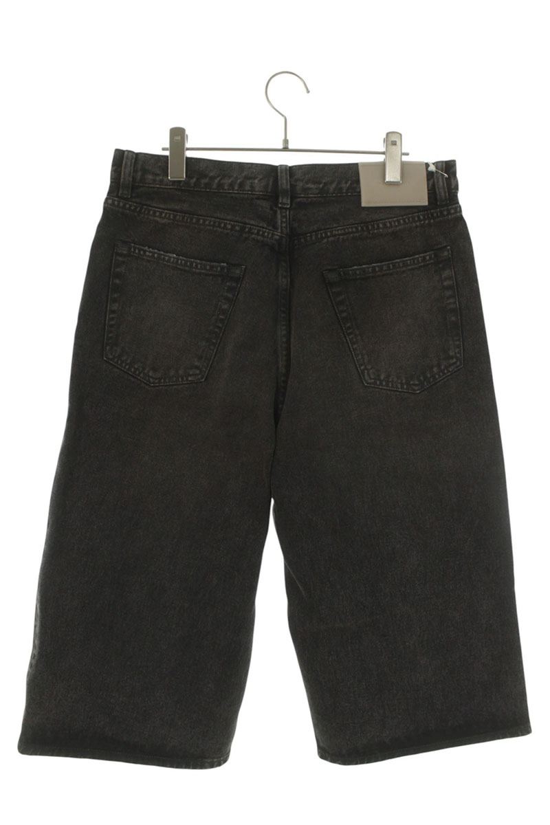 OUR LEGACY SS26 Black Washed Denim Shorts Size 33