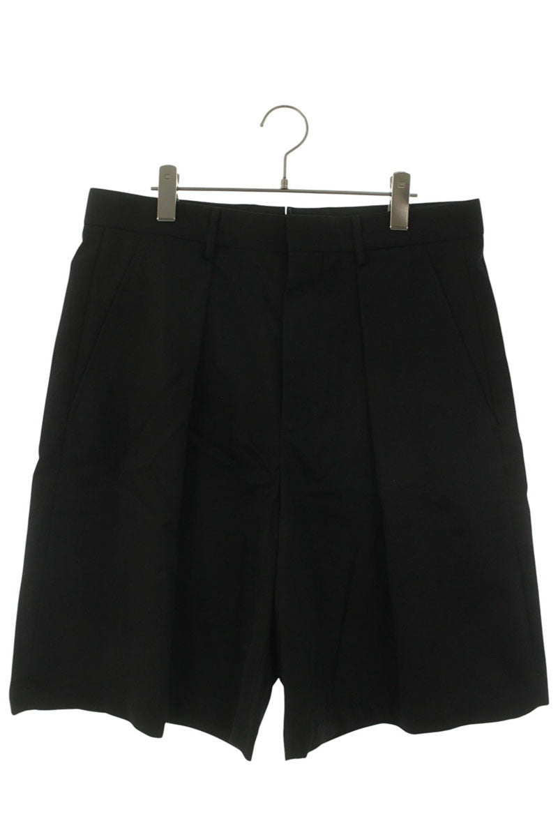 ANN DEMEULEMEESTER 26SS Black Pleated Wide Shorts Size 34
