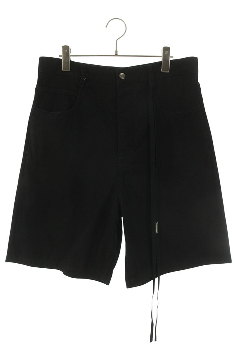 ANN DEMEULEMEESTER 26SS Black Wide Shorts Size 34