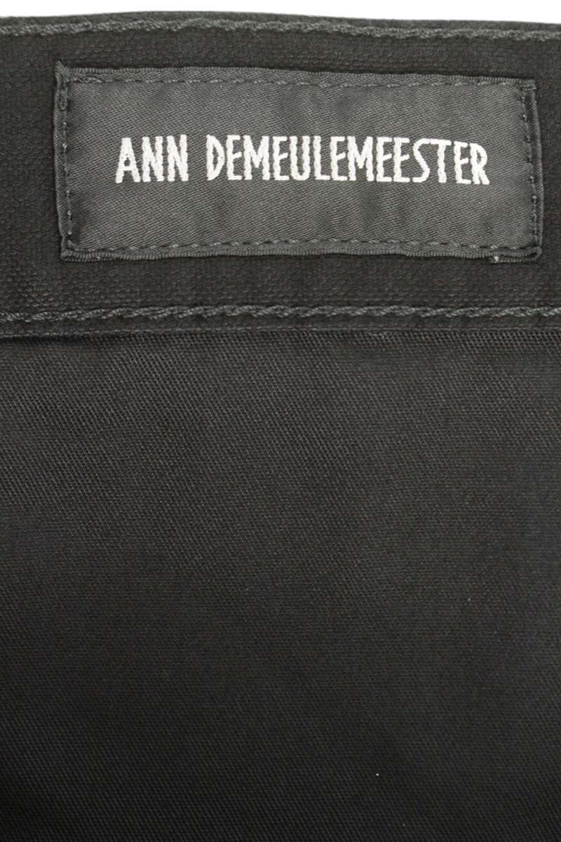 ANN DEMEULEMEESTER 26SS Black Wide Shorts Size 34