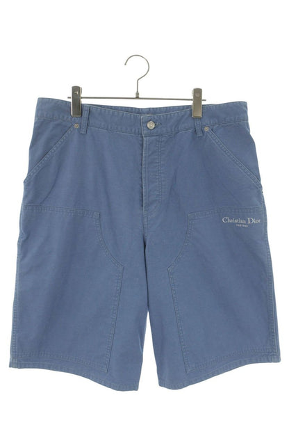 DIOR Blue Logo Embroidered Carpenter Shorts Size 36