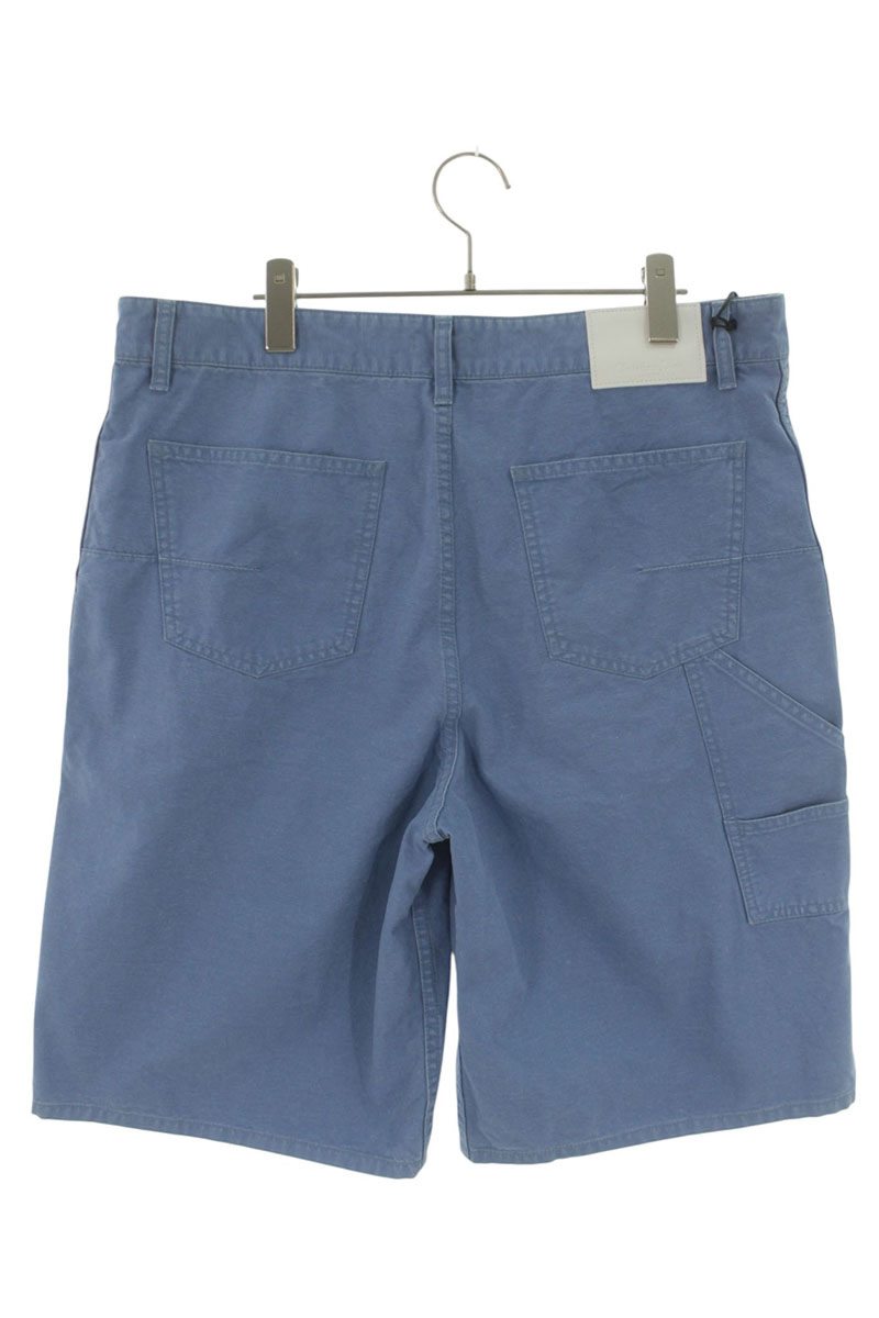 DIOR Blue Logo Embroidered Carpenter Shorts Size 36