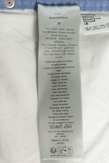 DIOR Blue Logo Embroidered Carpenter Shorts Size 36