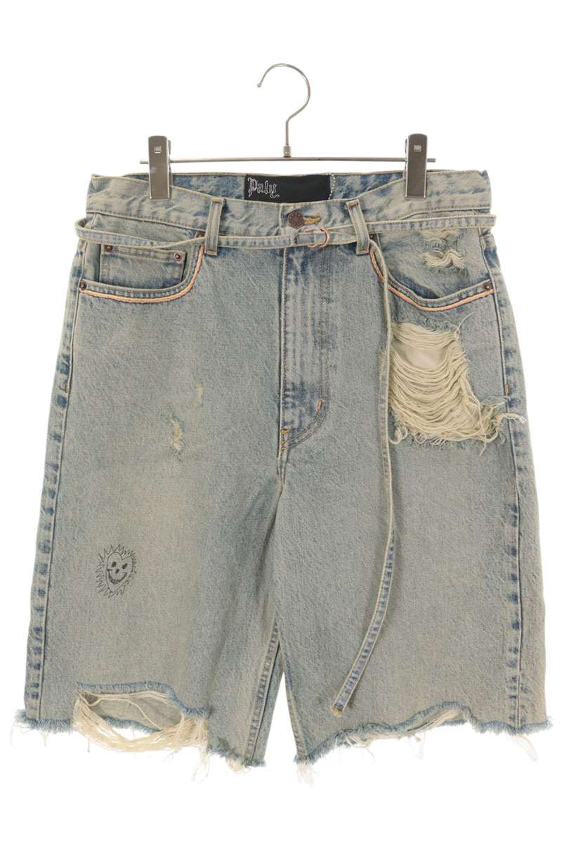 Paly Hollywood 26SS Indigo Cut-off Shorts Size 30