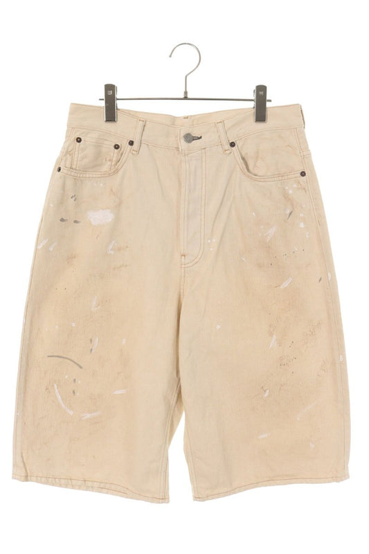 ACNE STUDIOS 26SS Beige Paint Distressed Wide Denim Size 36