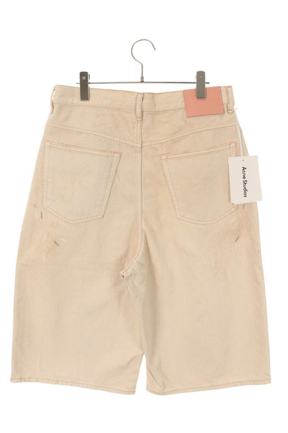 ACNE STUDIOS 26SS Beige Paint Distressed Wide Denim Size 36