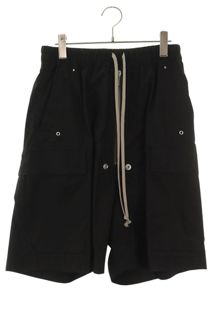 Rick Owens 26SS Bella Cargo Shorts Black Cotton Size 34