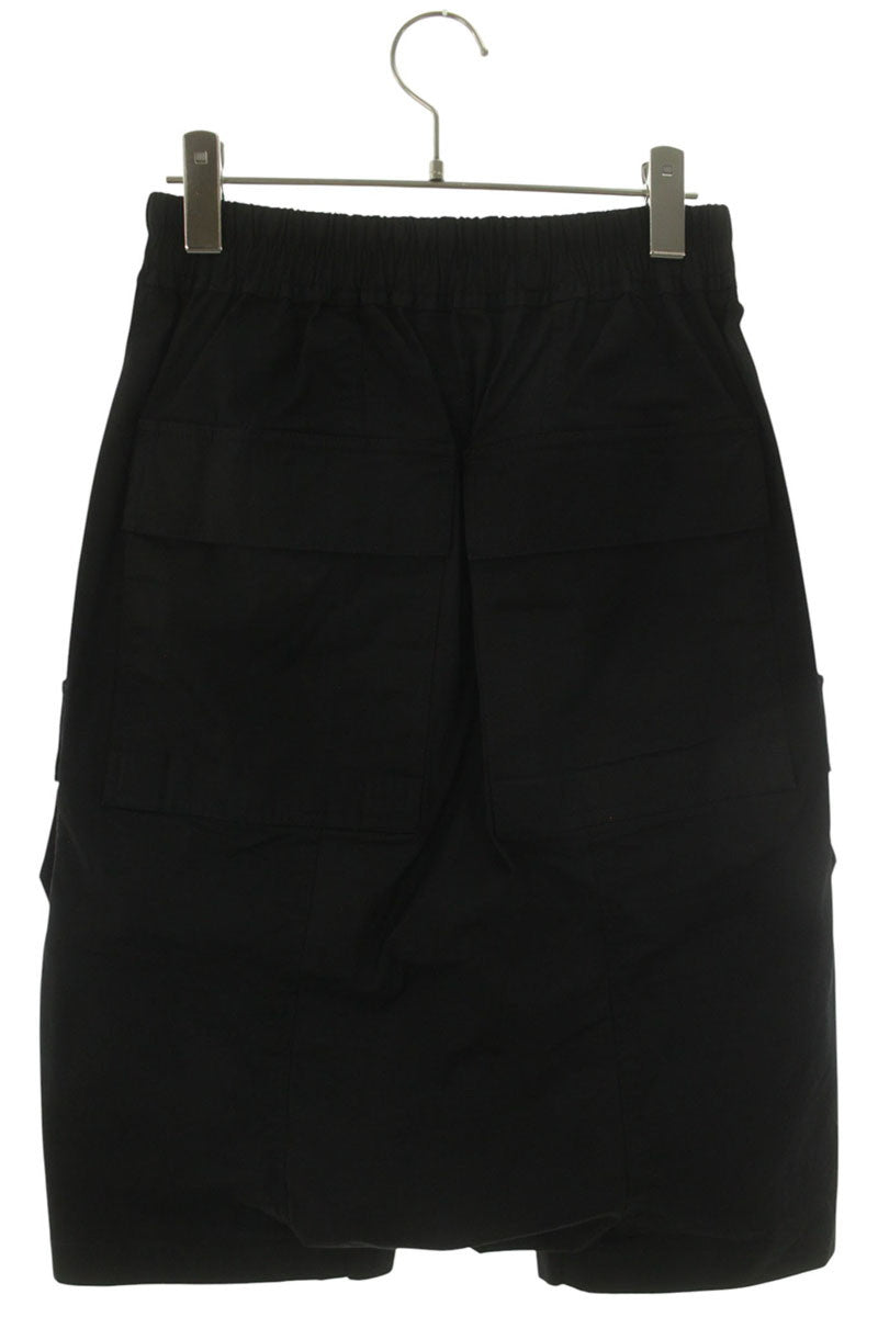 Rick Owens Cargo Pods Cotton Blend Shorts Black Size 32