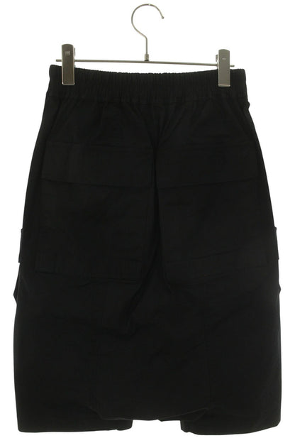 Rick Owens Cargo Pods Cotton Blend Shorts Black Size 32