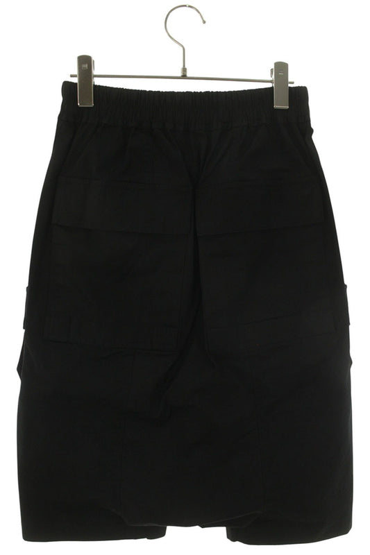 Rick Owens Cargo Pods Cotton Blend Shorts Black Size 32