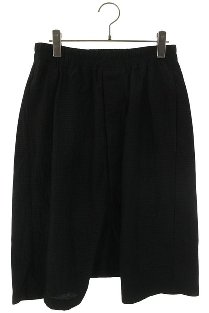 Rick Owens Seersucker Pod Shorts Black Wool Blend Size 33