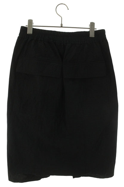 Rick Owens Seersucker Pod Shorts Black Wool Blend Size 33