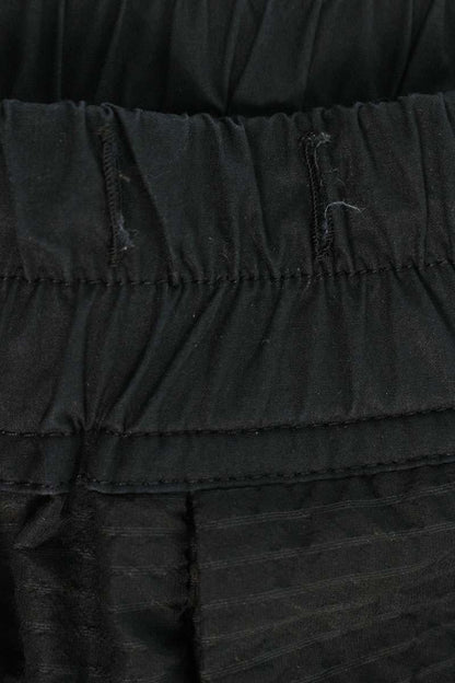 Rick Owens Seersucker Pod Shorts Black Wool Blend Size 33