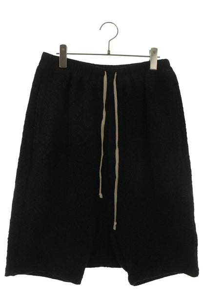 Rick Owens Wool Drop-crotch Shorts Black Blend Size 33
