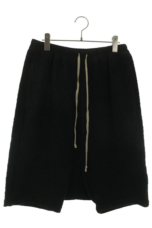 Rick Owens Wool Drop-crotch Shorts Black Blend Size 33
