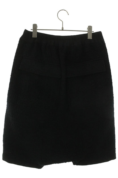 Rick Owens Wool Drop-crotch Shorts Black Blend Size 33