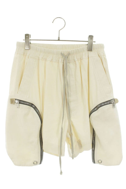 Rick Owens Bauhaus Cargo Cotton Shorts White Size 46