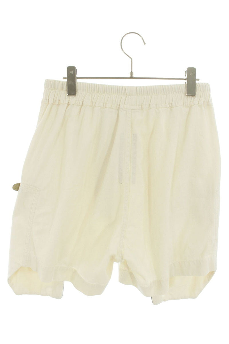 Rick Owens Bauhaus Cargo Cotton Shorts White Size 46