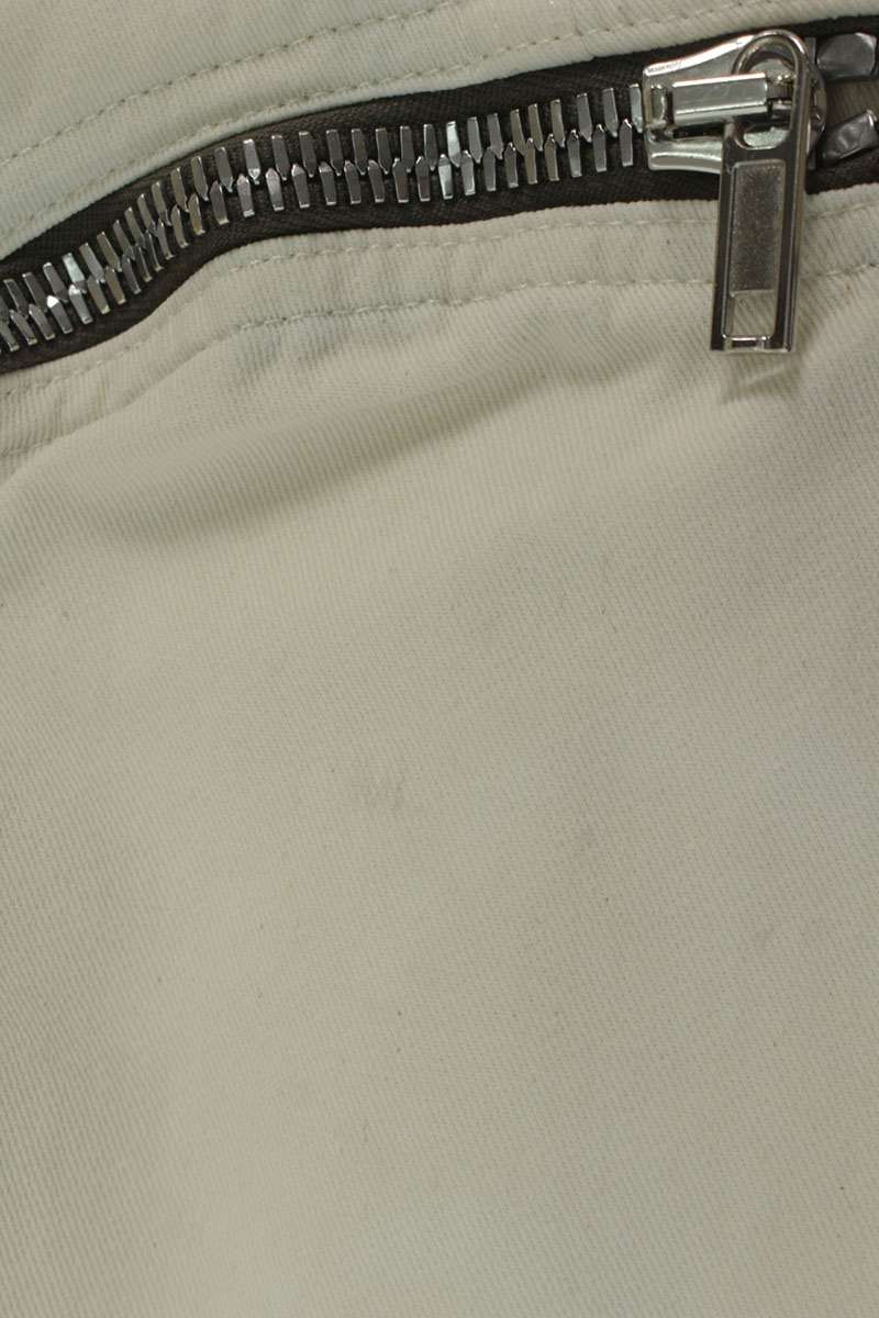 Rick Owens Bauhaus Cargo Cotton Shorts White Size 46