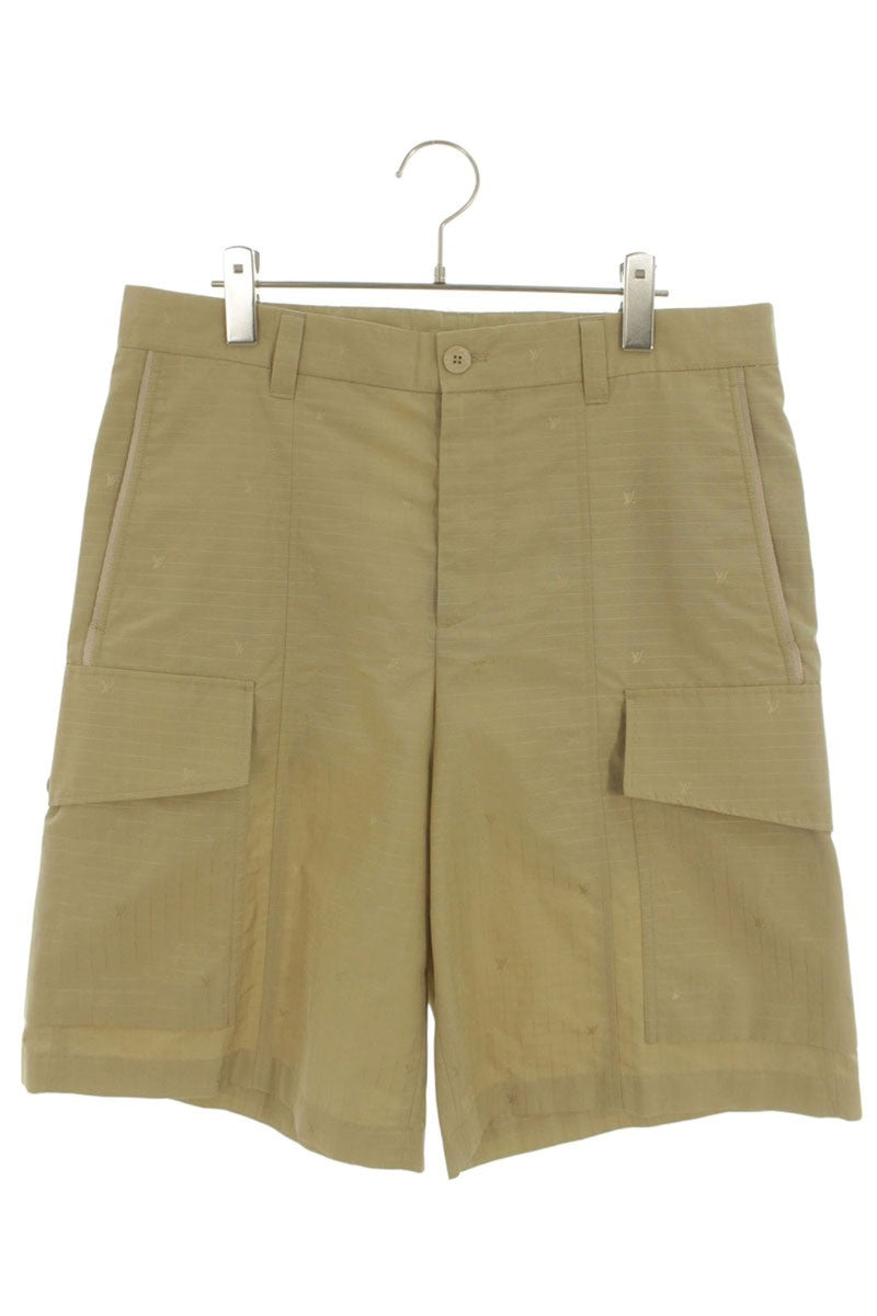 LOUISVUITTON 23AW Beige Jacquard Cargo Shorts Size 48