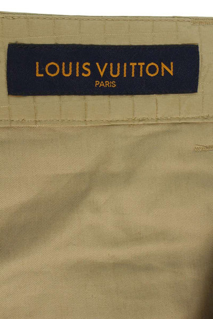 LOUISVUITTON 23AW Beige Jacquard Cargo Shorts Size 48