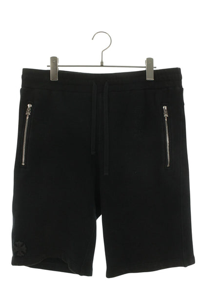 Chrome Hearts Y NOT CH Leather Patch Shorts Black Sweatshirt Size L