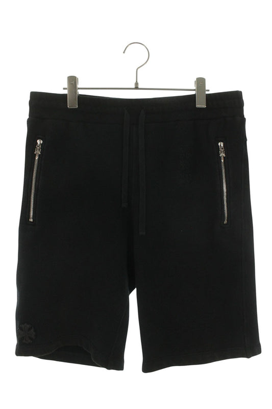 Chrome Hearts Y NOT CH Leather Patch Shorts Black Sweatshirt Size L