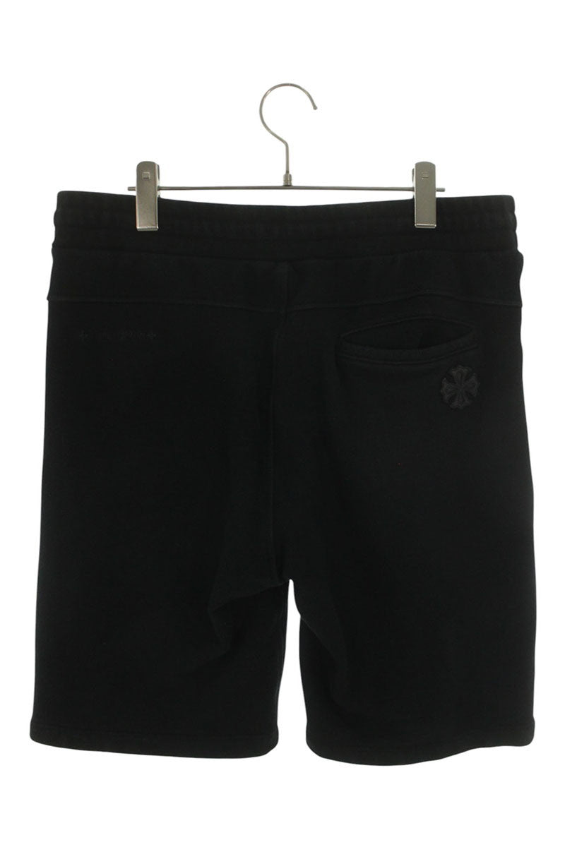 Chrome Hearts Y NOT CH Leather Patch Shorts Black Sweatshirt Size L