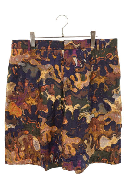DIOR 21AW Oblique Camo Silk Cotton Shorts Multi Size 38
