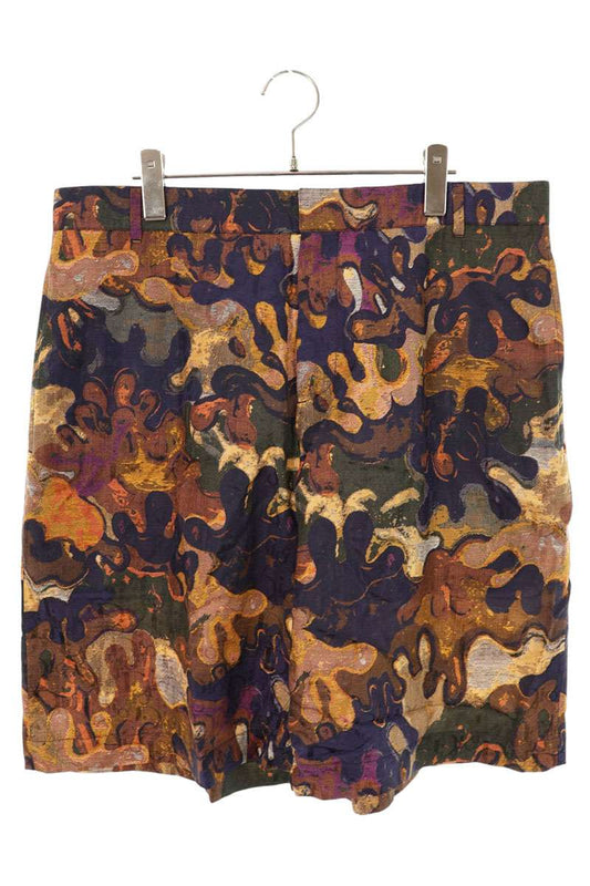 DIOR 21AW Oblique Camo Silk Cotton Shorts Multi Size 38