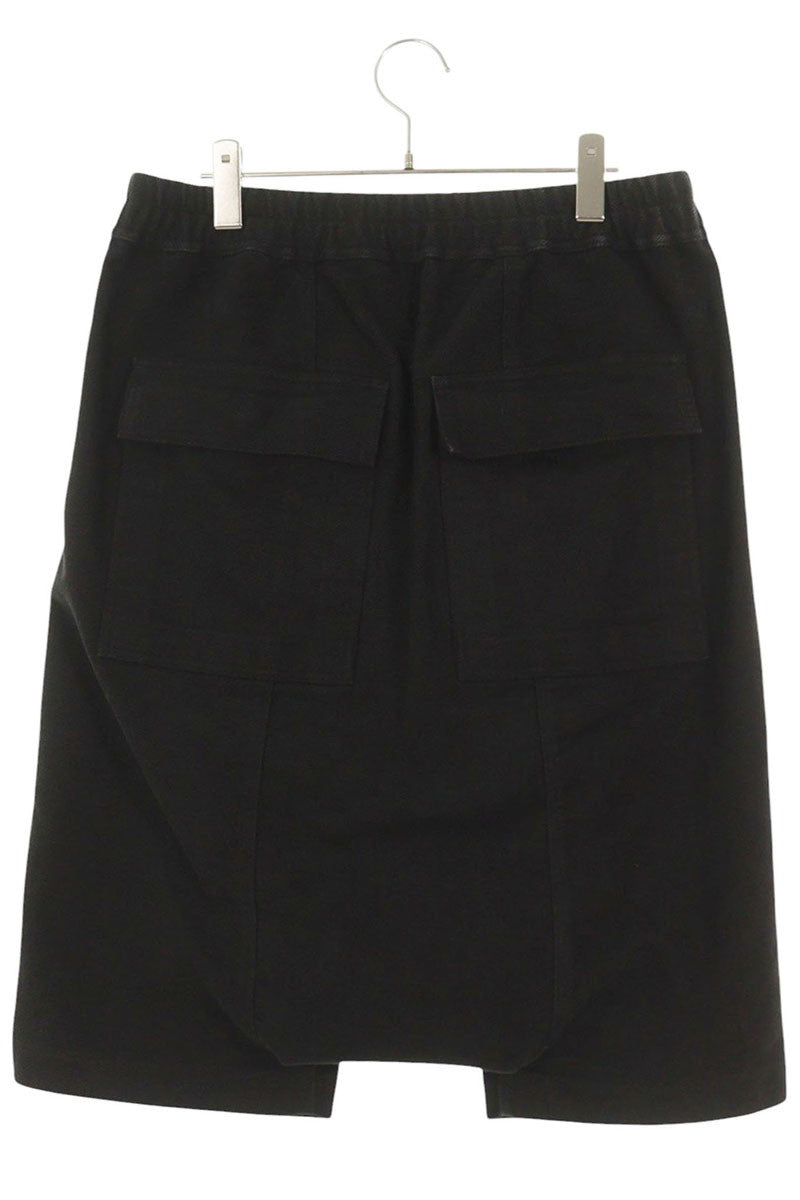 Rick Owens Black Cargo Shorts Size 48