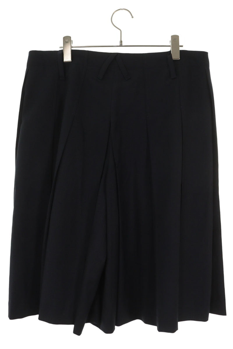 AMBUSH Wool Blend Pleated Shorts Navy Size 36