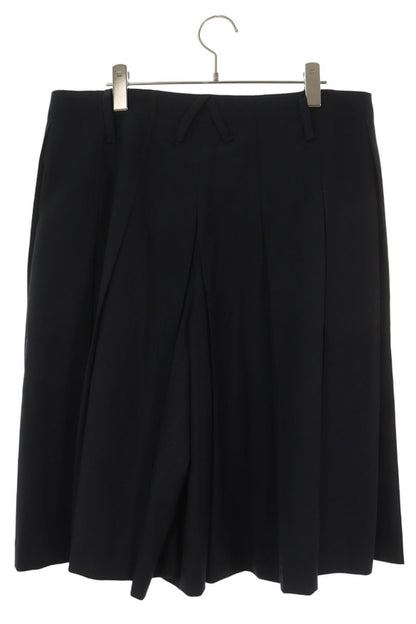 AMBUSH Wool Blend Pleated Shorts Navy Size 36