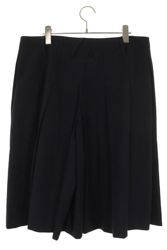 AMBUSH Wool Blend Pleated Shorts Navy Size 36