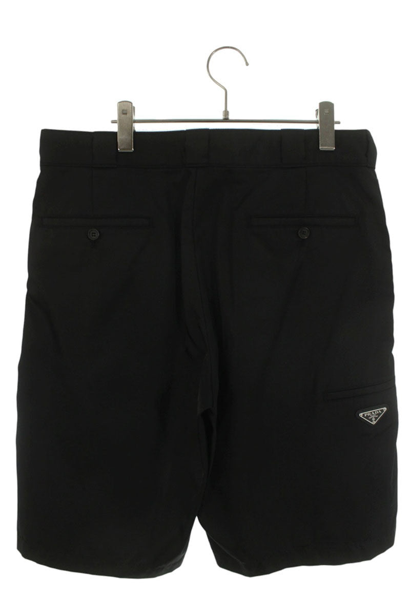 PRADA Re-Nylon Triangle Logo Shorts Black Size 34